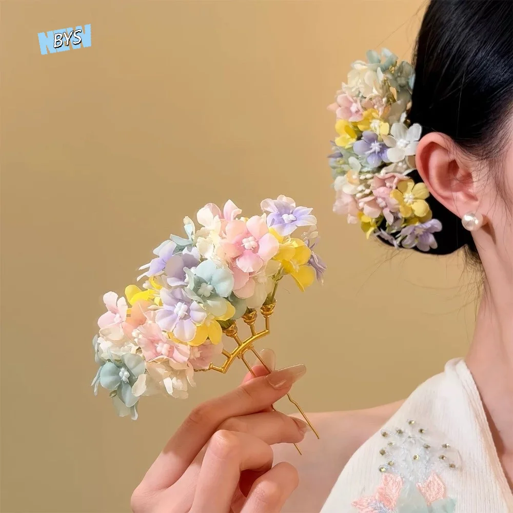 Headdress Colorful Flower Hair Stick Bohemian Fairy Thai Hair Fork Chinese Style Hairpin Side Clip Daily
Headdress Colorful Flower Hair Stick Bohemian Fairy Thai Hair Fork Chinese Style Hairpin Side Clip Daily