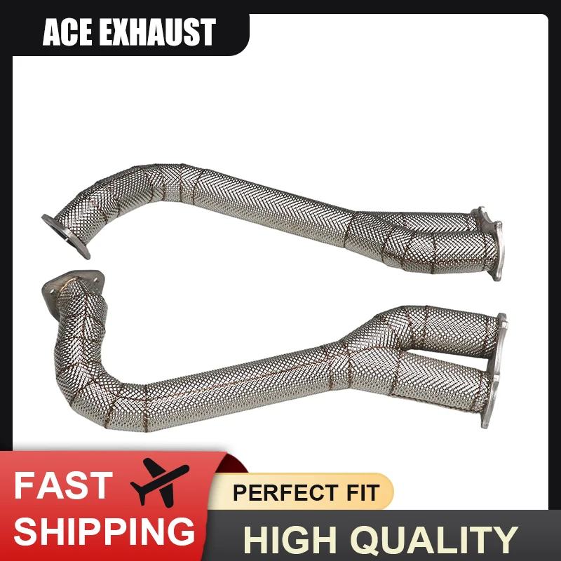 ACE Exhaust Pipe Suitable for 2020+ Porsche 718 Cayman GT4/Spyder/GTS 4.0L Downpipe with Heat Shield SUS304 High Flow Headers
ACE Exhaust Pipe Suitable for 2020+ Porsche 718 Cayman GT4/Spyder/GTS 4.0L Downpipe with Heat Shield SUS304 High Flow Headers