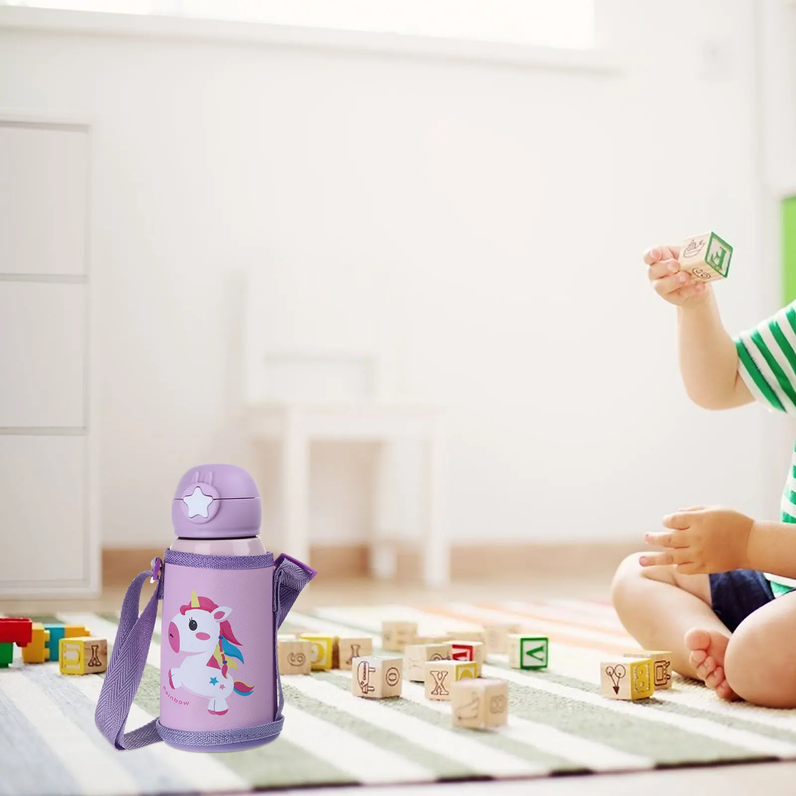 Stainless Steel Insulated Cup 500ML Children Straw Vacuum Bottle Pattern Portable Thermal Mug Home Office Study
Stainless Steel Insulated Cup 500ML Children Straw Vacuum Bottle Pattern Portable Thermal Mug Home Office Study