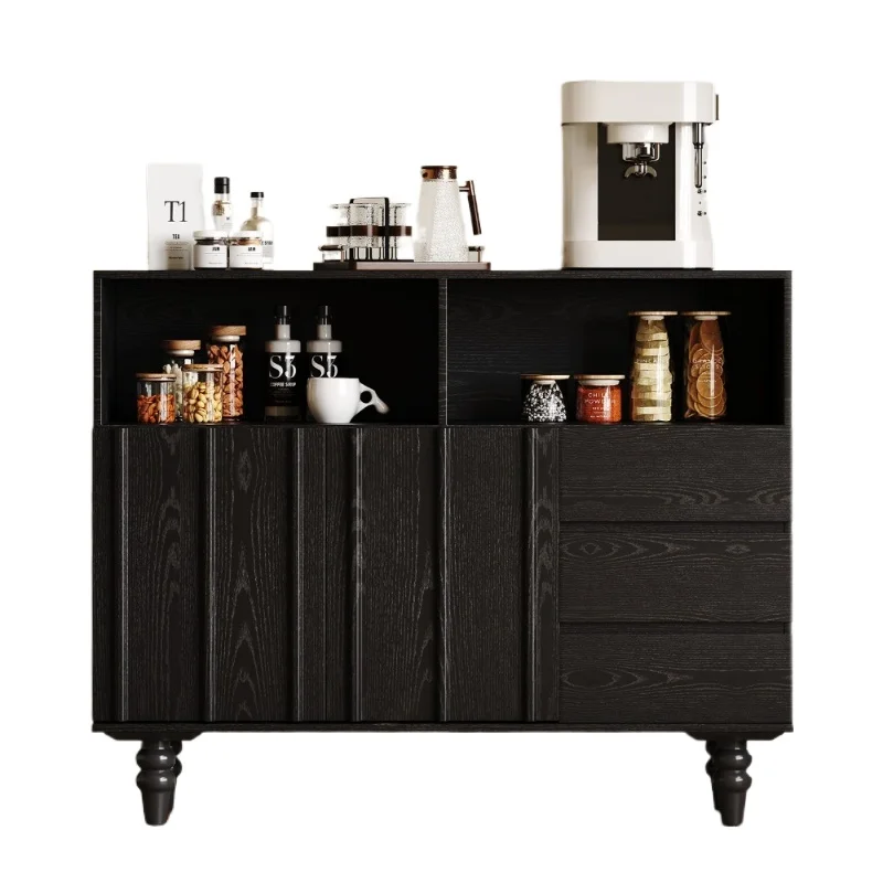 Medieval black dining side cabinet integrated against the wall, living room locker, creative entrance cabinet
Medieval black dining side cabinet integrated against the wall, living room locker, creative entrance cabinet