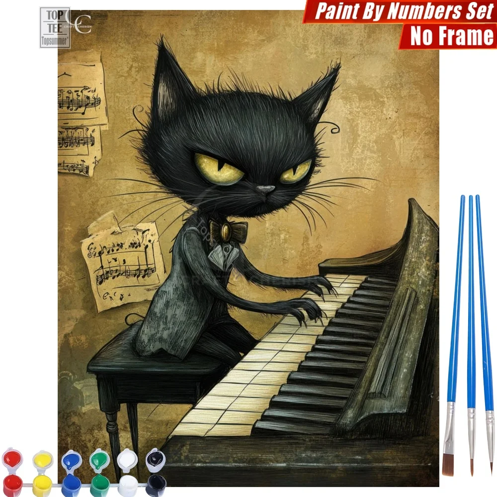 Piano Black Cat Paints By Numbers Set - Piercing Eyes Music Creative Family Fun Thanksgiving Day Gift For Woman
Piano Black Cat Paints By Numbers Set - Piercing Eyes Music Creative Family Fun Thanksgiving Day Gift For Woman