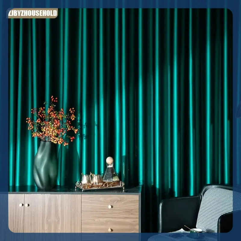 Luxurious Customized Simple Modern Solid Color Blackout Curtains for Living Dining Room Bedroom Study Curtain Fabric Fashion 
Luxurious Customized Simple Modern Solid Color Blackout Curtains for Living Dining Room Bedroom Study Curtain Fabric Fashion