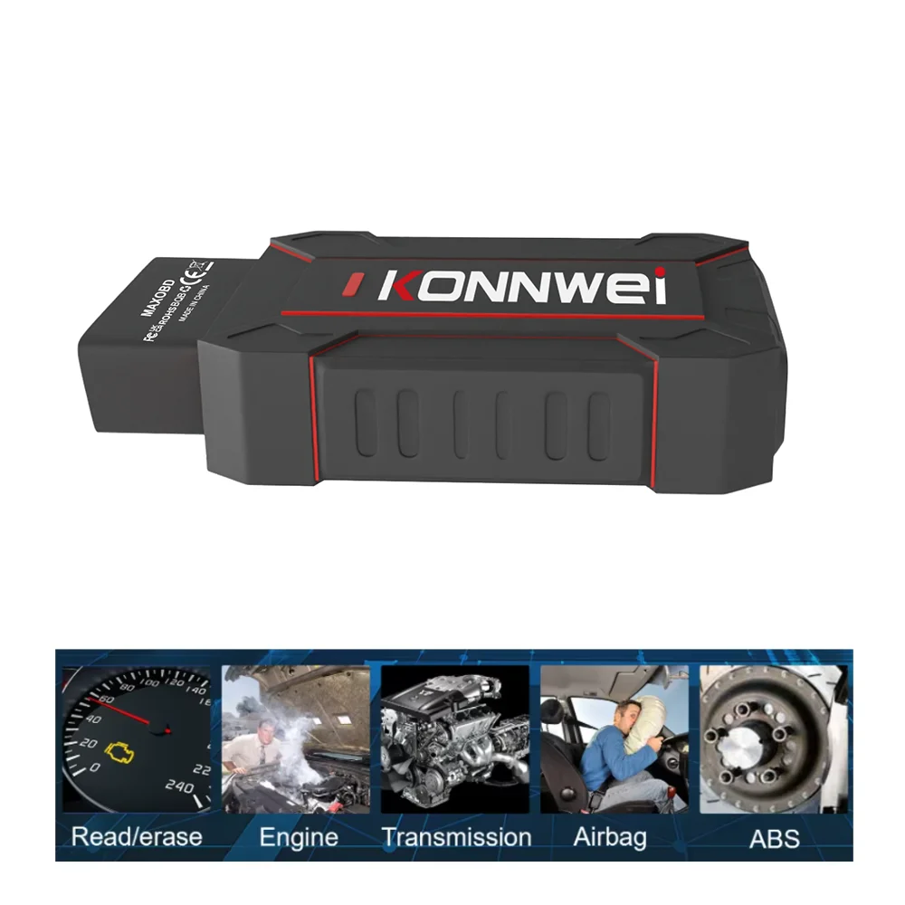 KONNWEI MAXOBD Car All System OBD2 Scanner Blue-tooth with Free MAXOBD APP for Android/IOS Auto Diagnostic Tool Full-featured
KONNWEI MAXOBD Car All System OBD2 Scanner Blue-tooth with Free MAXOBD APP for Android/IOS Auto Diagnostic Tool Full-featured 