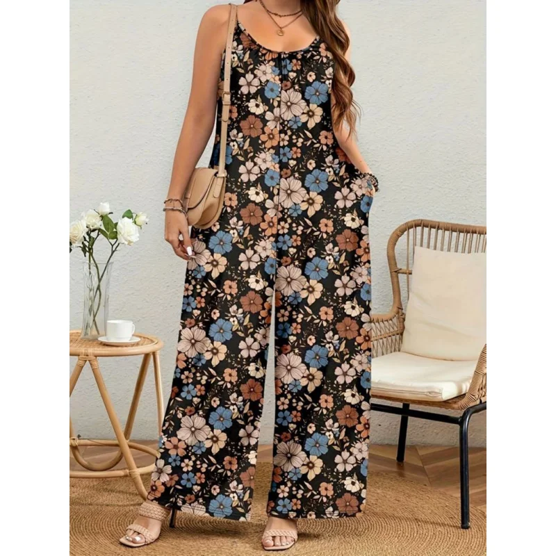 European and American Foreign Trade Cross-Border Independent Station Hot-Selling European and American Printed Camisole Jumpsuit
European and American Foreign Trade Cross-Border Independent Station Hot-Selling European and American Printed Camisole Jumpsuit