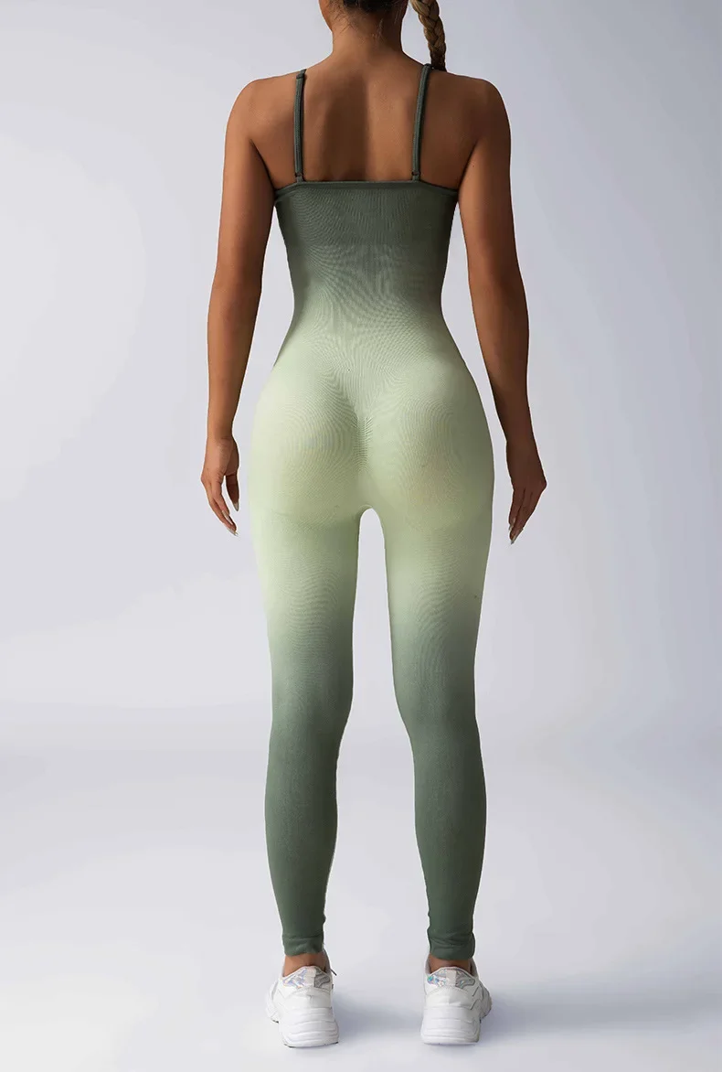 Gradient Seamless Women Sport Set Fitness Green Tie Dye Yoga Jumpsuit Push Up Hip Lifting Workout Gym Running Clothing Tracksuit
Gradient Seamless Women Sport Set Fitness Green Tie Dye Yoga Jumpsuit Push Up Hip Lifting Workout Gym Running Clothing Tracksuit
