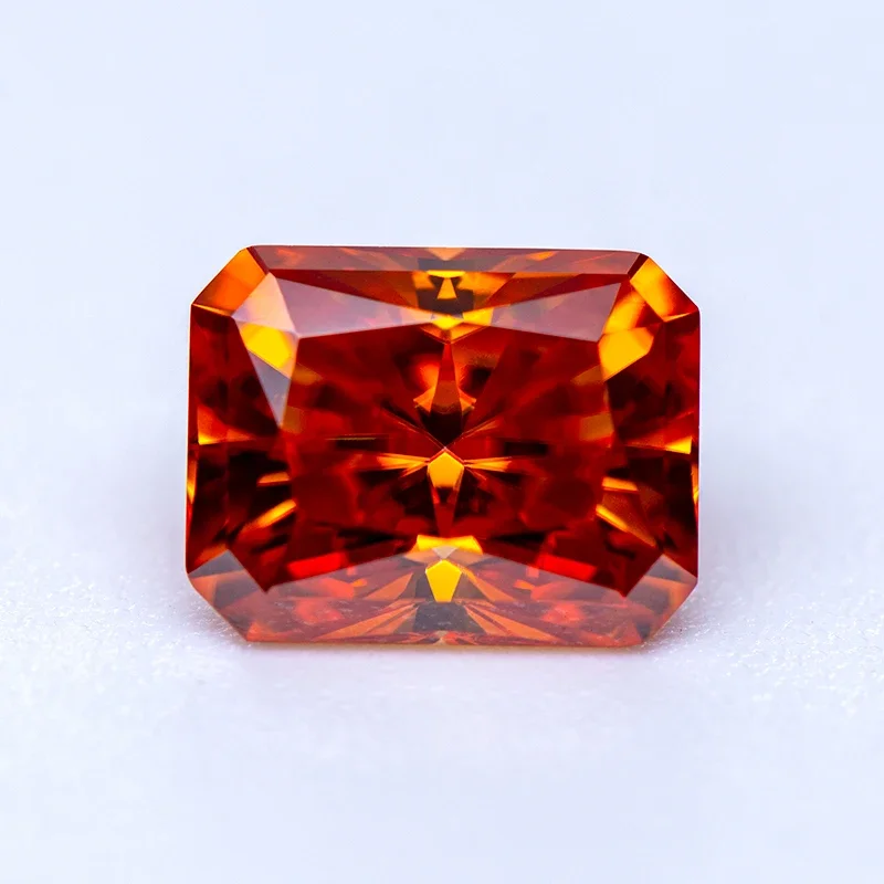 Moissanite Stone Gemstone Orange Color Radiant Cut Lab Grown Diamond Charms Ring Necklace Earrings Making With GRA Certificate
Moissanite Stone Gemstone Orange Color Radiant Cut Lab Grown Diamond Charms Ring Necklace Earrings Making With GRA Certificate