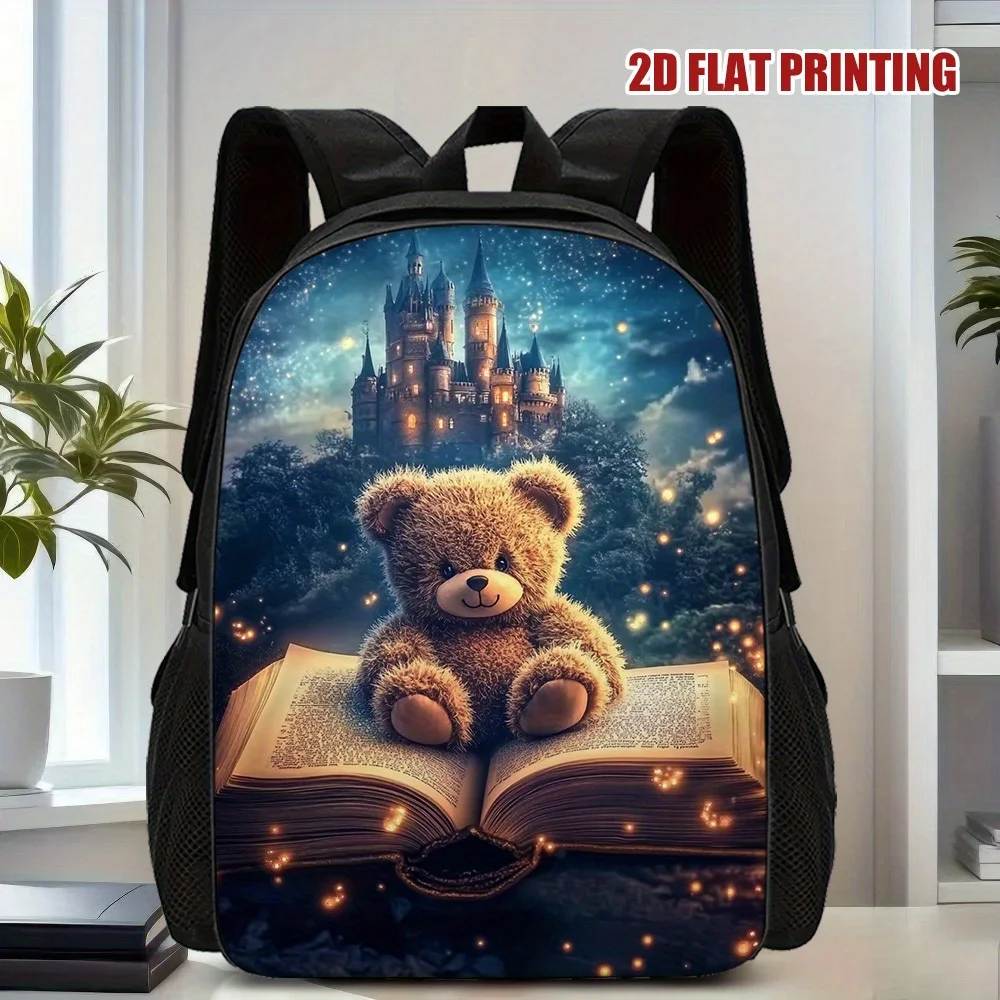 1-Piece Enchanted Castle and Panda 2D Flat Print Backpack - Stylish Polyester School Backpack with Adjustable Shoulder Straps
1-Piece Enchanted Castle and Panda 2D Flat Print Backpack - Stylish Polyester School Backpack with Adjustable Shoulder Straps