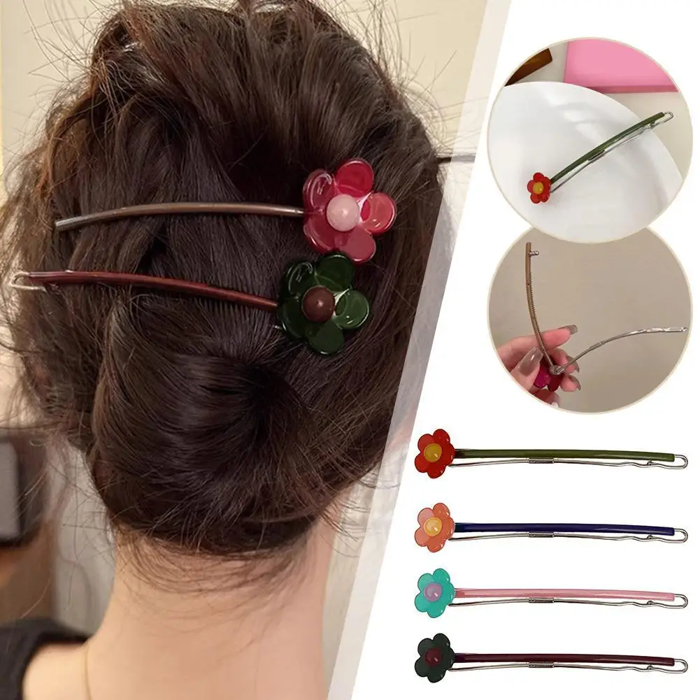 2025 New Korean Hair Clip Fashion Contrast Color Flower Frog Buckle Hairpin Women's Elegant Disc Hair Accessories Styles
2025 New Korean Hair Clip Fashion Contrast Color Flower Frog Buckle Hairpin Women's Elegant Disc Hair Accessories Styles