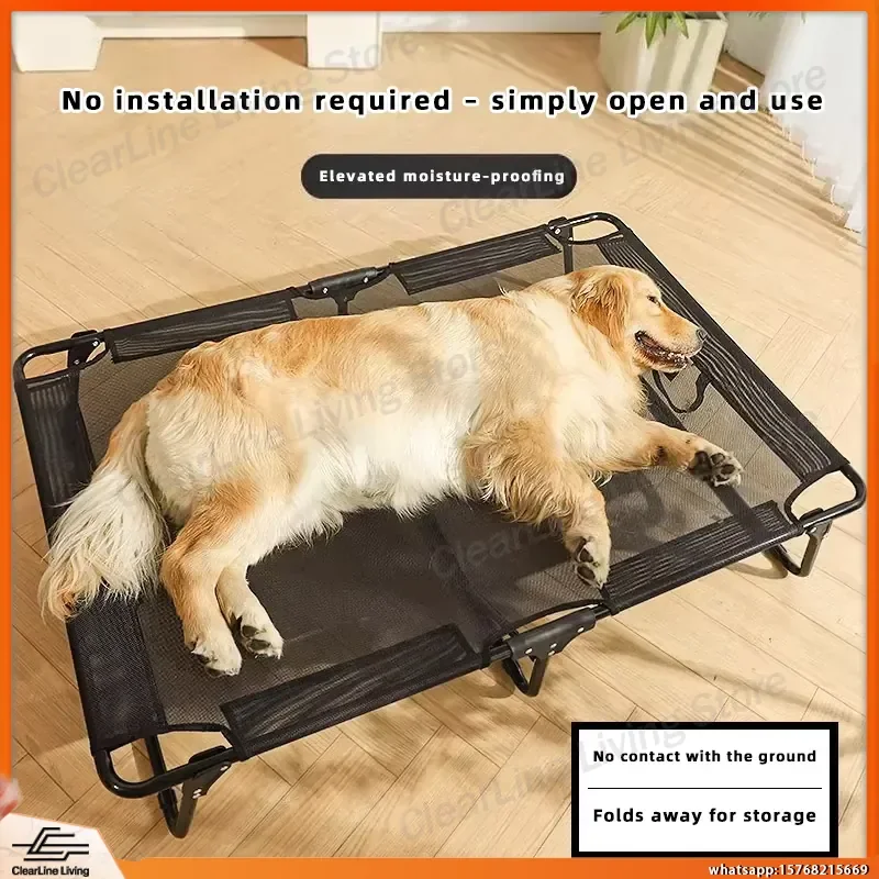 Elevated Dog Bed for Large Medium Dogs Summer Cooling Winter Warm Pet Cot Four Seasons Outdoor Indoor Use for Golden
Elevated Dog Bed for Large Medium Dogs Summer Cooling Winter Warm Pet Cot Four Seasons Outdoor Indoor Use for Golden