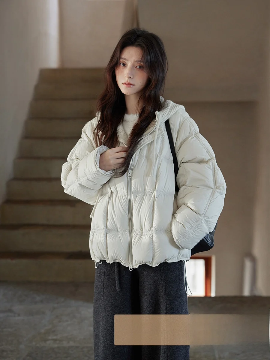Ximen 2025 New Winter Korean Sle Cute Knitted Patchwork down Jaet Outerwear Ladies Commute Simple Loose Fit White Du down
Ximen 2025 New Winter Korean Sle Cute Knitted Patchwork down Jaet Outerwear Ladies Commute Simple Loose Fit White Du down