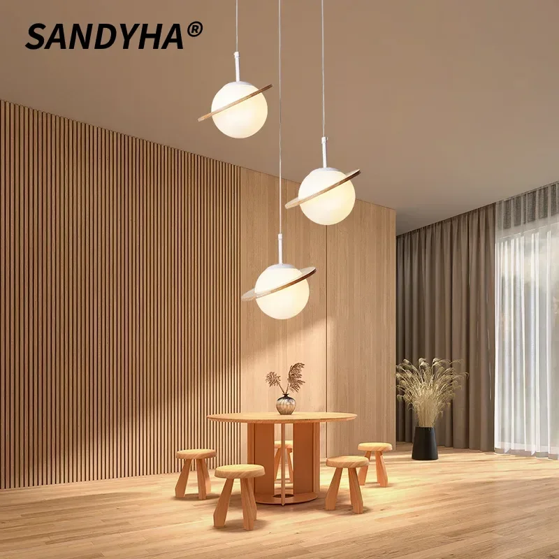 SANDYHA Nordic Pendant Light Round Saturn Ceiling Chandelier for Bedroom Bedside Study Dining Table Home Decor Lighting Fixture
SANDYHA Nordic Pendant Light Round Saturn Ceiling Chandelier for Bedroom Bedside Study Dining Table Home Decor Lighting Fixture