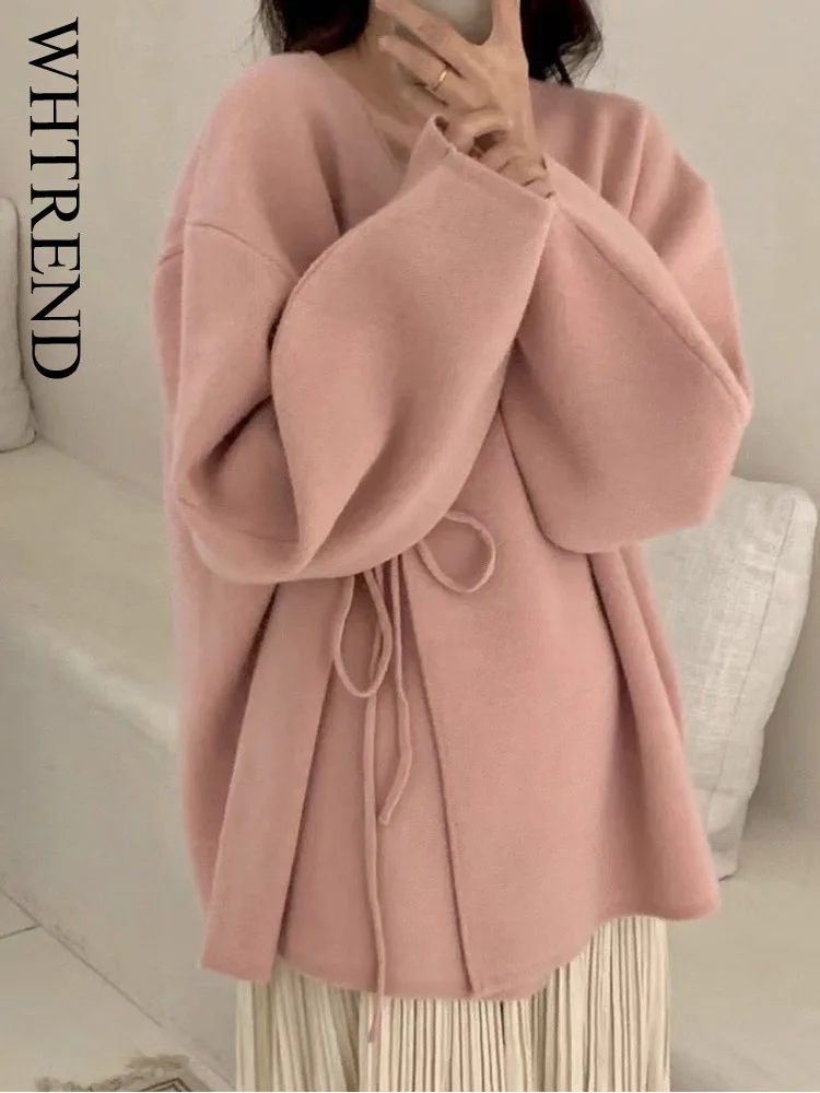 WHTREND новый элегантный свитер для женщин осень и зима средней длины с завязками на талии толстый вязаный кардиган пальто WH1504
WHTREND новый элегантный свитер для женщин осень и зима средней длины с завязками на талии толстый вязаный кардиган пальто WH1504