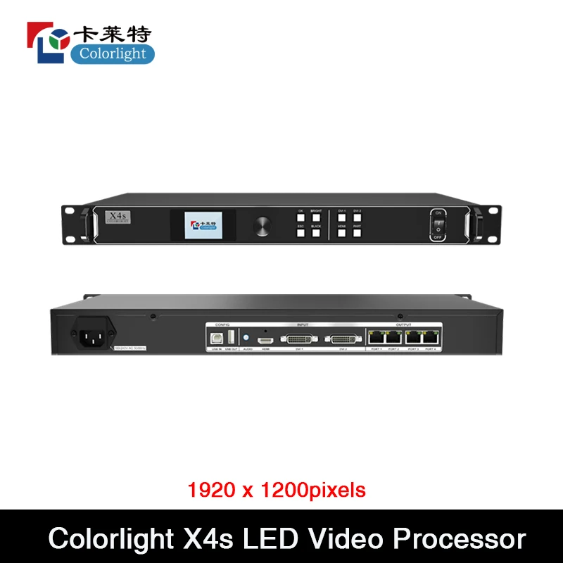 Colorlight X4s светодиодный видеопроцессор 2,6 миллиона пикселей 1920x1200 пикселей с поддержкой HDMI и DVI
Colorlight X4s светодиодный видеопроцессор 2,6 миллиона пикселей 1920x1200 пикселей с поддержкой HDMI и DVI