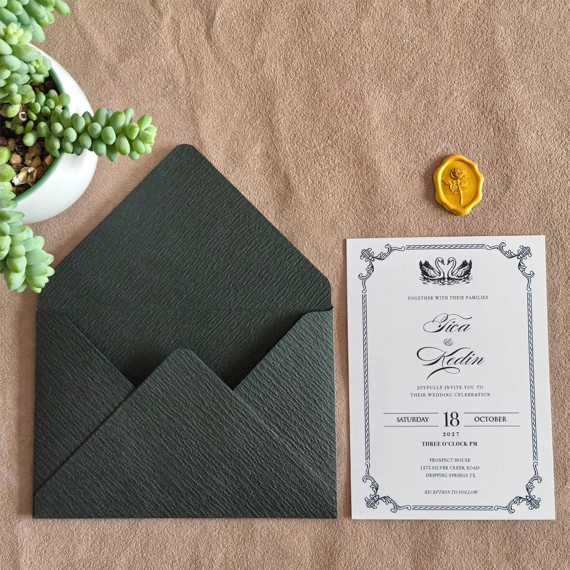 Personalized Custom Wedding Invitation With Envelope and Wax Seal Save The Date Announcement Engagement Party
Personalized Custom Wedding Invitation With Envelope and Wax Seal Save The Date Announcement Engagement Party