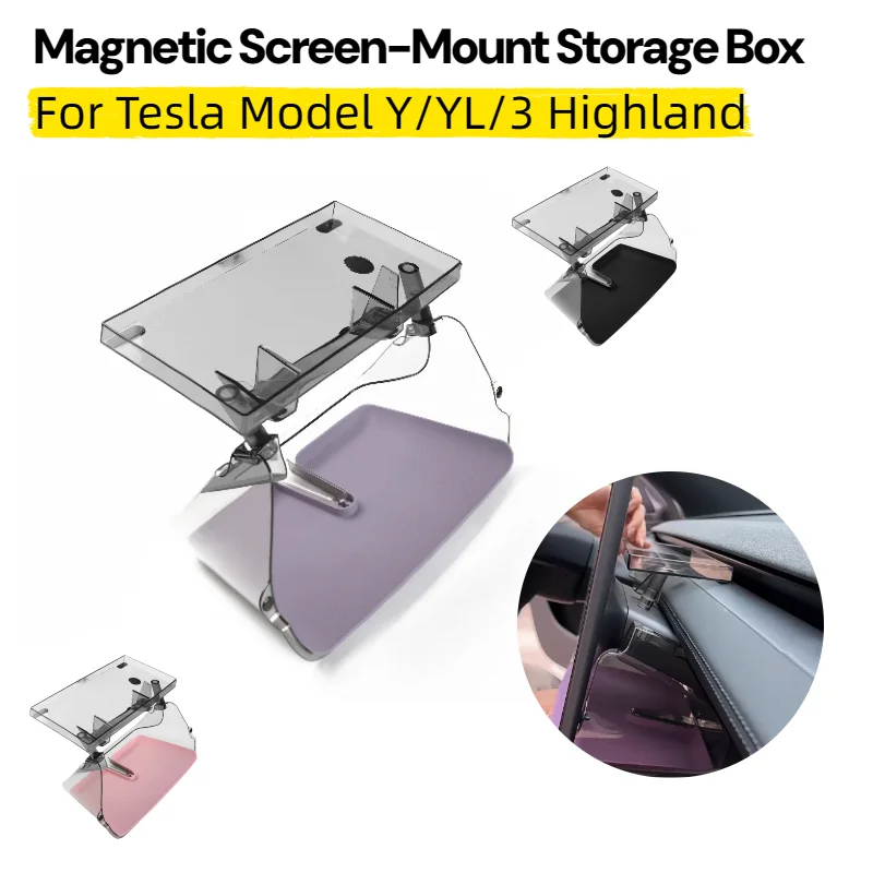 For Tesla Model Y/YL/3 Highland Center Console Organizer Tray Storage Box Under Screen Anti-Slip Behind Screen Car Accessories
For Tesla Model Y/YL/3 Highland Center Console Organizer Tray Storage Box Under Screen Anti-Slip Behind Screen Car Accessories