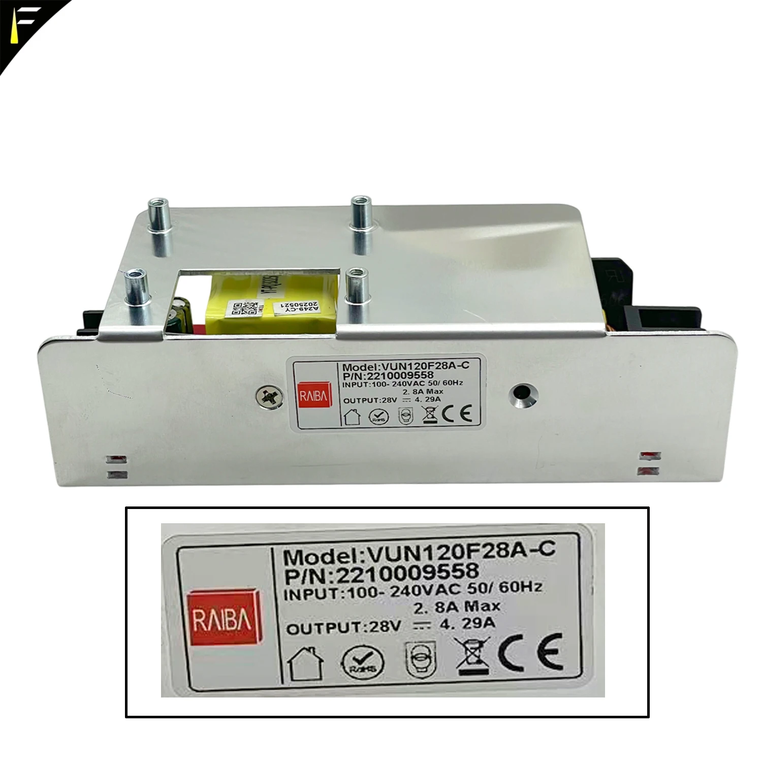 High Quality Stage Moving Head Beam Spot Light (BS-280 R10) Split Power Source Supply 120W 28V 4.29A ( model: VUN120F28A-C)
High Quality Stage Moving Head Beam Spot Light (BS-280 R10) Split Power Source Supply 120W 28V 4.29A ( model: VUN120F28A-C)