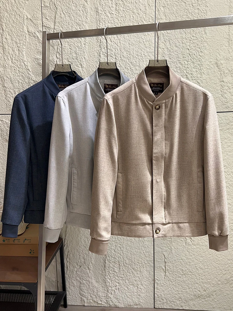 Retro Coin Style! Elegant And Stylish! Spring Men's Casual Stand Collar Loose Fit Jacket Trendy Long Sleeve Button Closure
Retro Coin Style! Elegant And Stylish! Spring Men's Casual Stand Collar Loose Fit Jacket Trendy Long Sleeve Button Closure