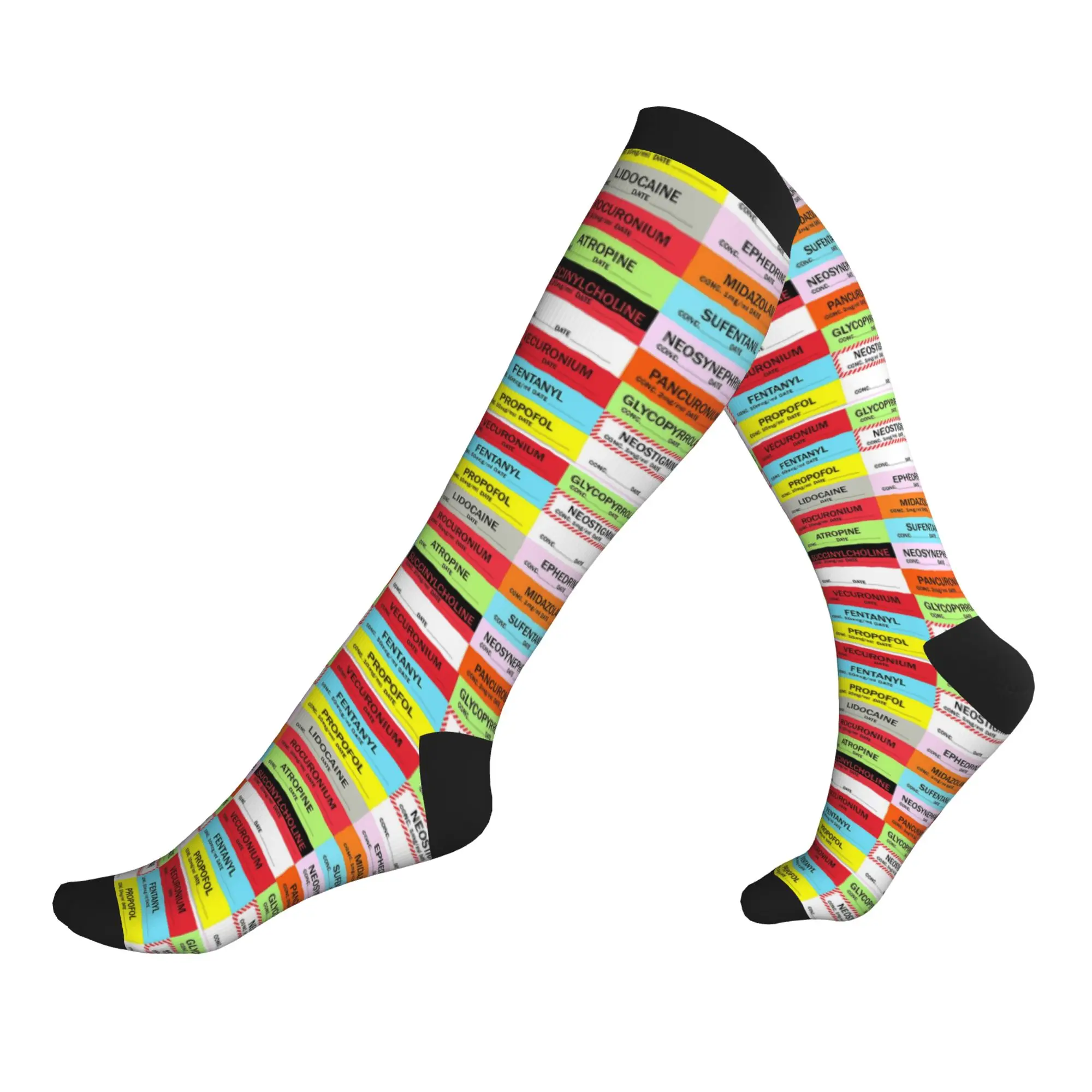 Novelty Printed Anesthesia Medication Labels Socks Stretch Summer Autumn Winter Doctor Nurse Medicine Sports Compression Socks
Novelty Printed Anesthesia Medication Labels Socks Stretch Summer Autumn Winter Doctor Nurse Medicine Sports Compression Socks