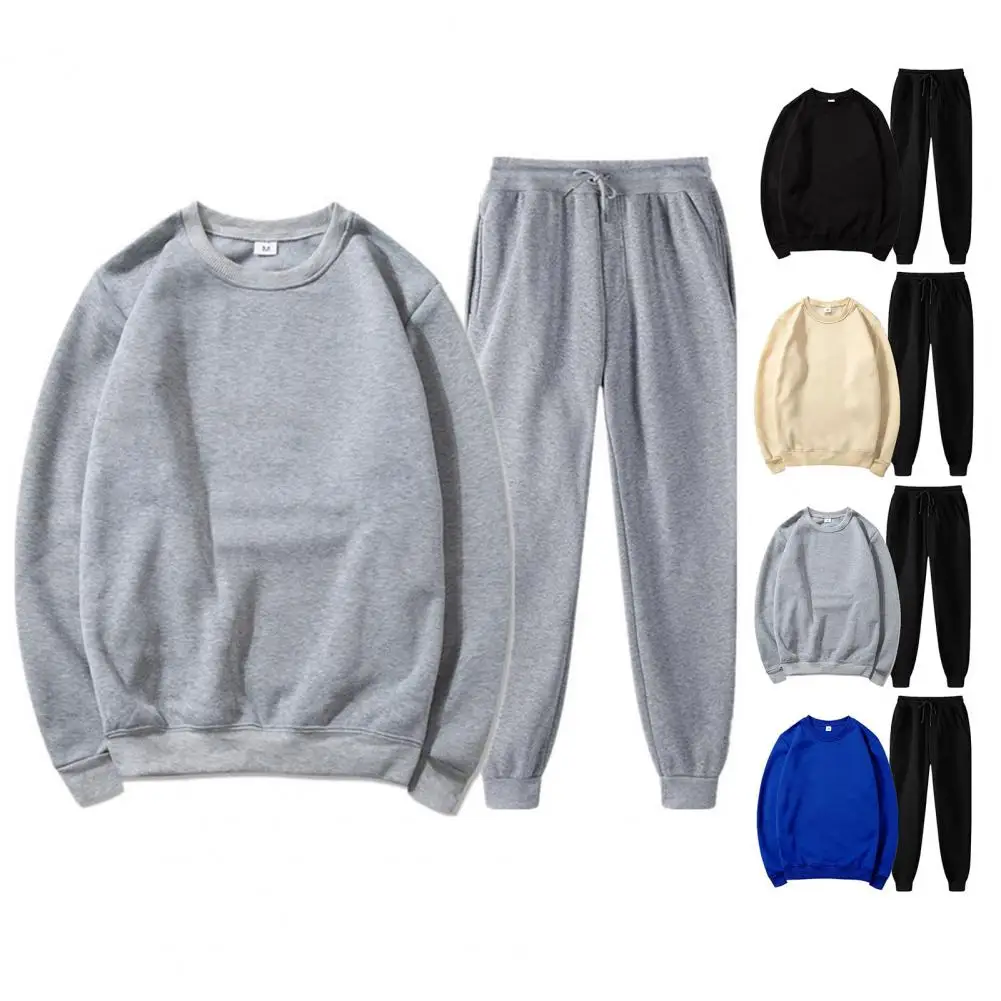 Men Sweatshirt Pants Set Men's Workout Sportwear Set with O-neck Long Sleeve Sweatshirt Elastic Waist Pants 2 Piece for Active
Men Sweatshirt Pants Set Men's Workout Sportwear Set with O-neck Long Sleeve Sweatshirt Elastic Waist Pants 2 Piece for Active