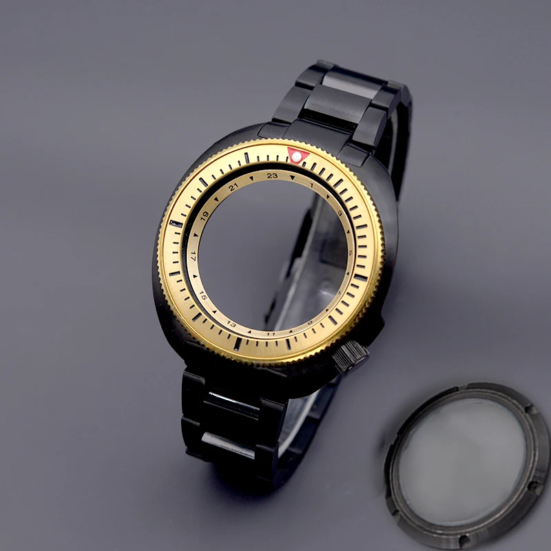 Black Turtle Abalone Dive Case With Stainless Steel Bracelet Fit Japan NH35 NH36A 7S 4R Movement Design SKX6105 6309 Watch Case
Black Turtle Abalone Dive Case With Stainless Steel Bracelet Fit Japan NH35 NH36A 7S 4R Movement Design SKX6105 6309 Watch Case