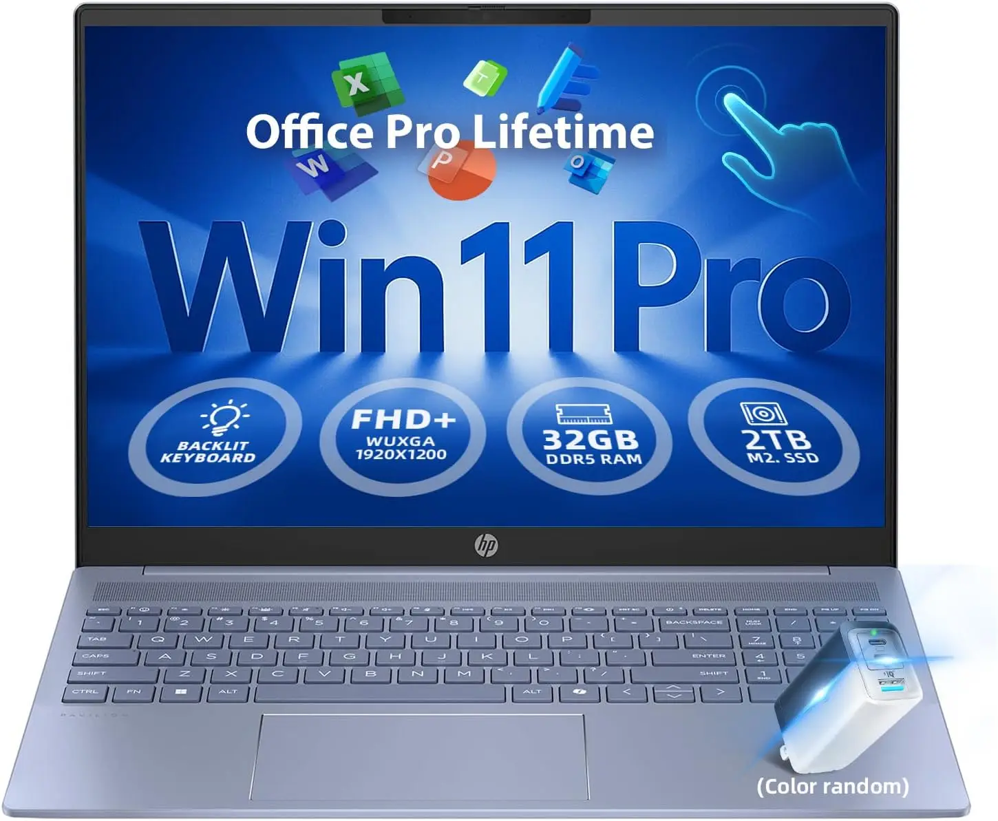 HP Pavilion 16 Touchscreen Laptop Intel Core 7 150U (Beats i7-1355U) Office Pro Lifetime 65W GaN Charging– Sky Blue – 32GB
HP Pavilion 16 Touchscreen Laptop Intel Core 7 150U (Beats i7-1355U) Office Pro Lifetime 65W GaN Charging– Sky Blue – 32GB