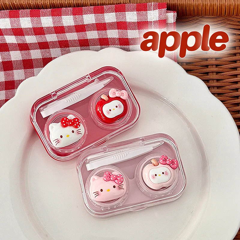 Beauty Pupil Case Cute Apple Cat Girly Heart Contact Lens Case Small and Portable Care Box Cartoon Leak-proof Companion
Beauty Pupil Case Cute Apple Cat Girly Heart Contact Lens Case Small and Portable Care Box Cartoon Leak-proof Companion