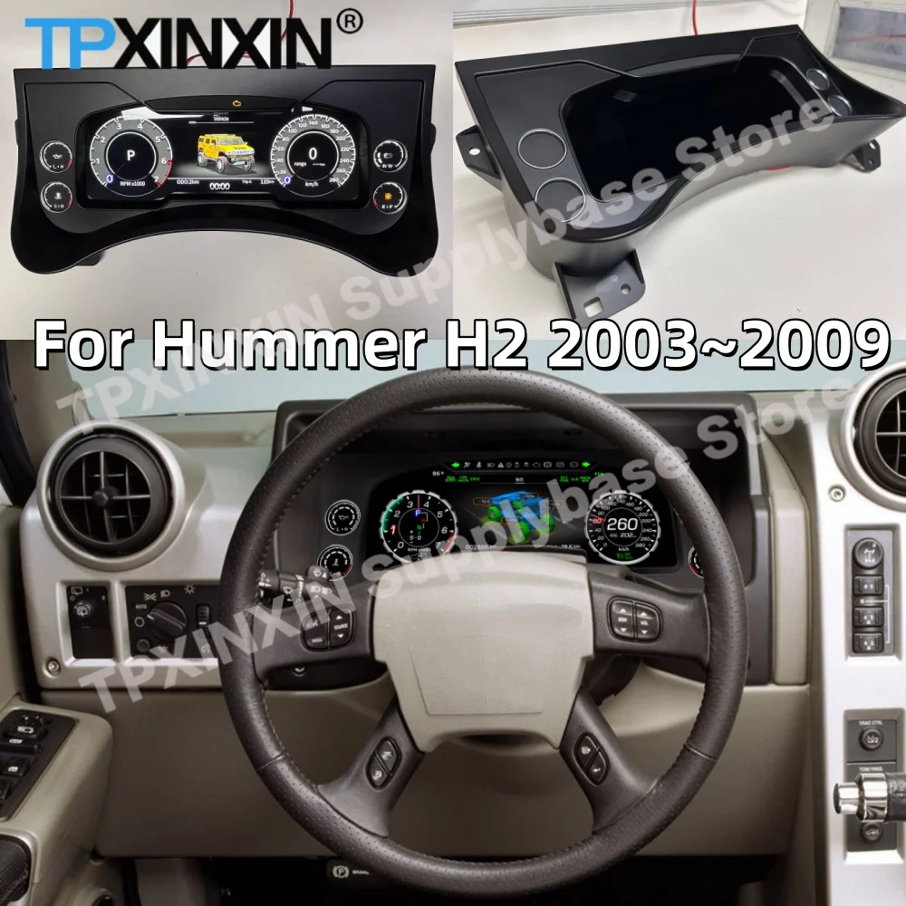 For Hummer H2 2003~2009 Display Dashboard Digital Performance LCD Speed Table Radio Android 15 GPS Navigation Carplay Head Unit
For Hummer H2 2003~2009 Display Dashboard Digital Performance LCD Speed Table Radio Android 15 GPS Navigation Carplay Head Unit