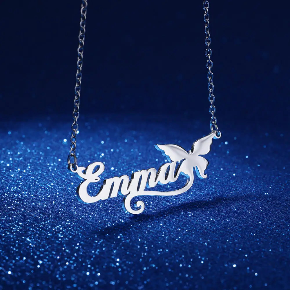 Custom Name Butterfly Necklaces For Women Stainless Steel Silver Color Customized Letter Chain Collar Charm Christmas Jewelry
Custom Name Butterfly Necklaces For Women Stainless Steel Silver Color Customized Letter Chain Collar Charm Christmas Jewelry
