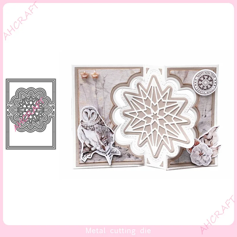 Snowflake frame Metal Cutting Die DIY Making decorate Scrapbook Embossed Paper Card Album Craft
Snowflake frame Metal Cutting Die DIY Making decorate Scrapbook Embossed Paper Card Album Craft