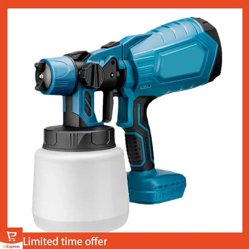 Fresh 1000Ml Electric Spray Gun 4 Nozzle Sizes HVLP Household Paint Sprayer Flow Control Easy Spraying For 18V Battery
Fresh 1000Ml Electric Spray Gun 4 Nozzle Sizes HVLP Household Paint Sprayer Flow Control Easy Spraying For 18V Battery