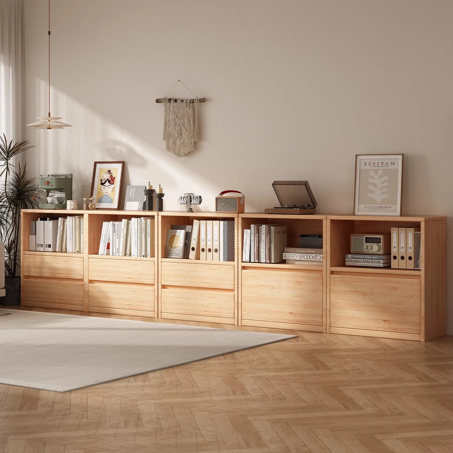 Bookcase, locker, integrated combination, dust-proof combination cabinet, household solid wood color bookshelf, living room
Bookcase, locker, integrated combination, dust-proof combination cabinet, household solid wood color bookshelf, living room