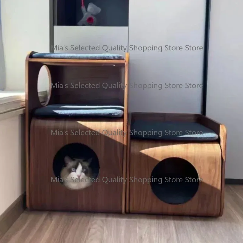 Pet Home Design Curved Wood Bedside Table Nest House Multifunctional Bed
Pet Home Design Curved Wood Bedside Table Nest House Multifunctional Bed