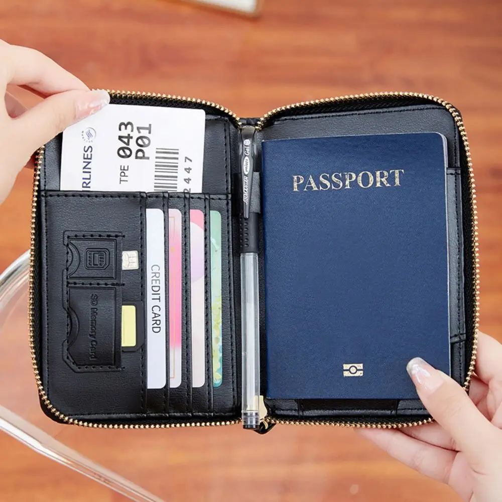 Waterproof Passport Cover with SIM Card Slots Multifunction Card Case Leather Passport Bag Ticket Folder Coin Purse
Waterproof Passport Cover with SIM Card Slots Multifunction Card Case Leather Passport Bag Ticket Folder Coin Purse