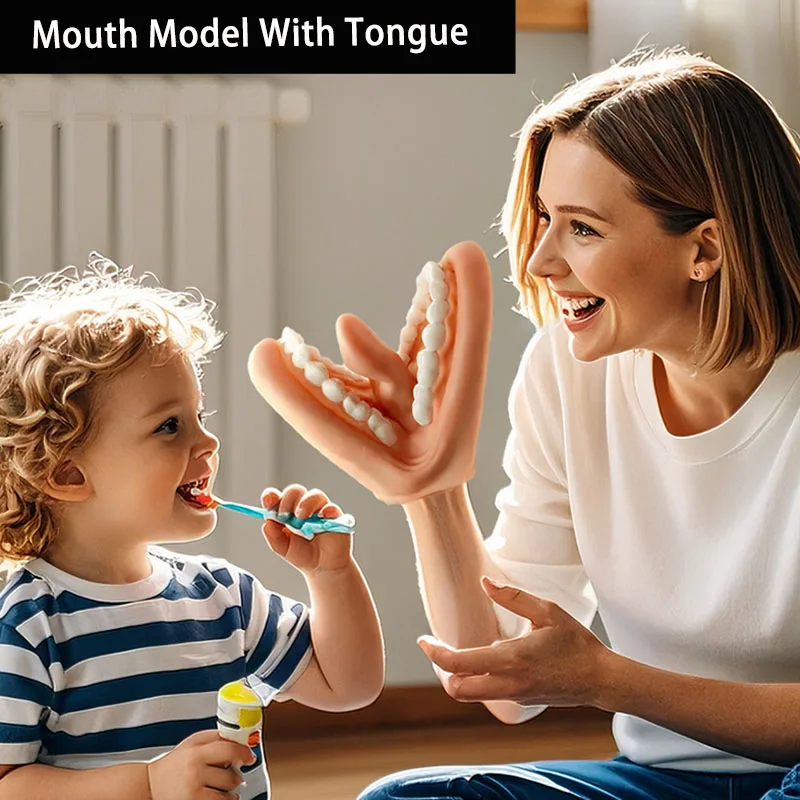 1Pc/1Set Teeth Care Model Mouth Puppet With Tongue Demonstration Teeth Model For Kids Teaching For Speech Therapy Dentist
1Pc/1Set Teeth Care Model Mouth Puppet With Tongue Demonstration Teeth Model For Kids Teaching For Speech Therapy Dentist