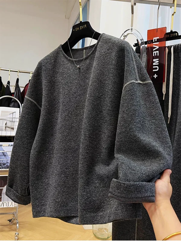 Extra Large 240lbs Lazy Style Loose Hoodie Women's Autumn Winter round Neck Long Sleeve Casual Versatile Velvet Top
Extra Large 240lbs Lazy Style Loose Hoodie Women's Autumn Winter round Neck Long Sleeve Casual Versatile Velvet Top