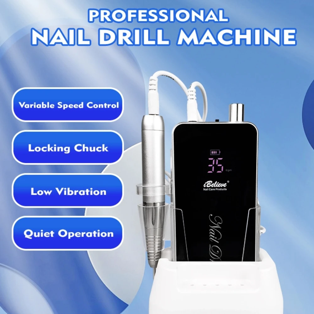 Portable Professional Electric Nail Drill Machine Rechargeable Manicure Tools Pedicure Drill Set Nail File Nail Drill Equipment
Portable Professional Electric Nail Drill Machine Rechargeable Manicure Tools Pedicure Drill Set Nail File Nail Drill Equipment