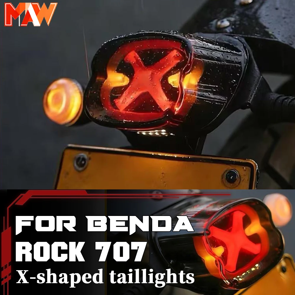 Motorcycle X Style Rear LED Taillight All-in-One Running Brake Indicator Lamp For BENDA ROCK707 Chinchilla500 Upgrade Accessorie
Motorcycle X Style Rear LED Taillight All-in-One Running Brake Indicator Lamp For BENDA ROCK707 Chinchilla500 Upgrade Accessorie