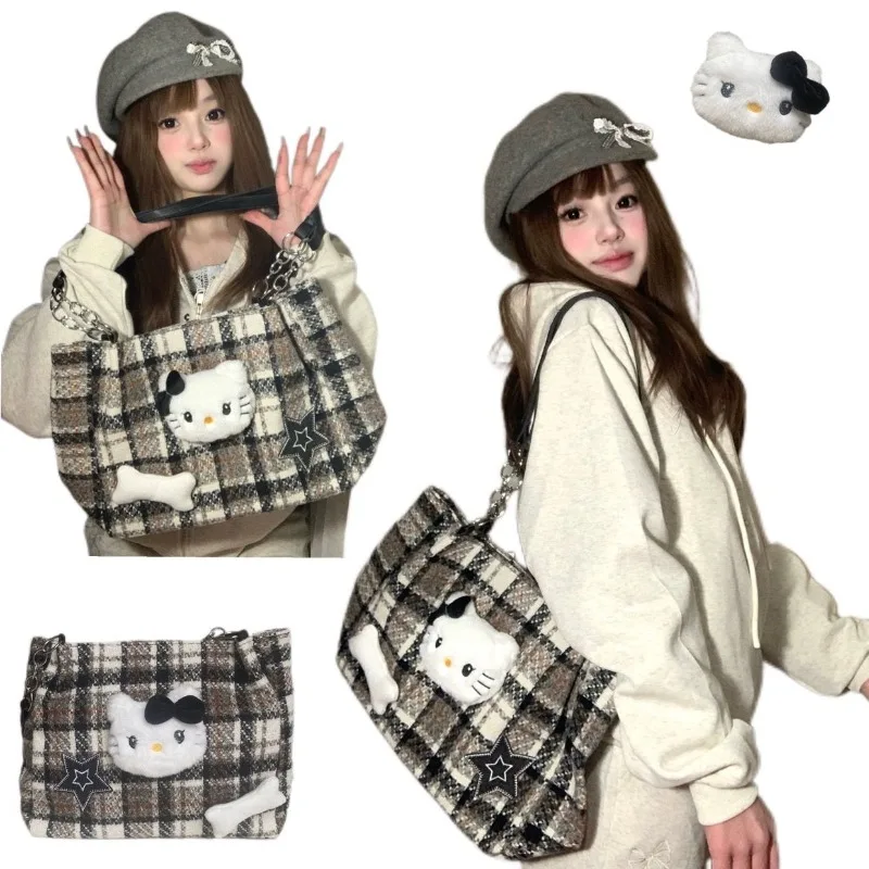 Hello Kitty Bag Innovate Good-looking High-capacity Sweet One Shoulder Tote Bag Y2k College Delicate Fashion Versatile Handbag
Hello Kitty Bag Innovate Good-looking High-capacity Sweet One Shoulder Tote Bag Y2k College Delicate Fashion Versatile Handbag