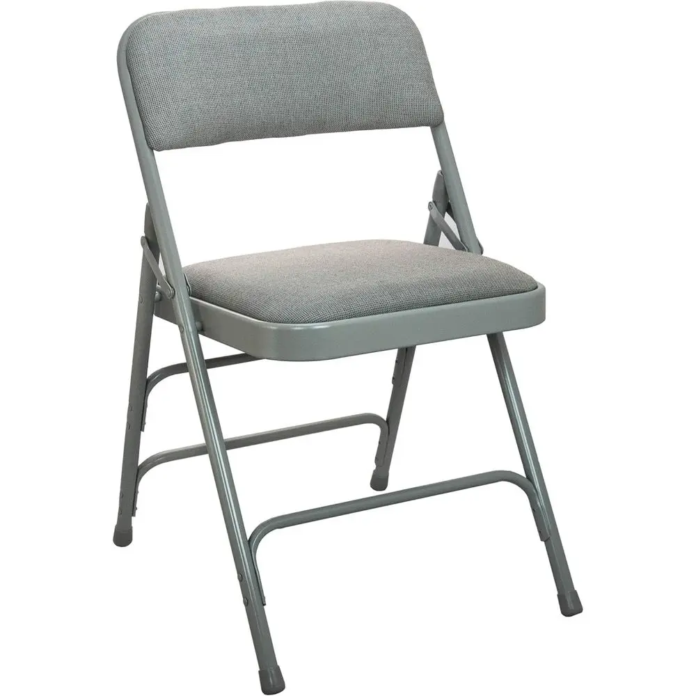 2-Pack Grey Metal Folding Chairs with Fabric Seats
2-Pack Grey Metal Folding Chairs with Fabric Seats