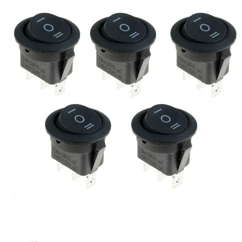 100 x On/Off/On Black Round Rotor Switch Car Automotive 20mm SPDT 2-Pole for Dashboard
100 x On/Off/On Black Round Rotor Switch Car Automotive 20mm SPDT 2-Pole for Dashboard