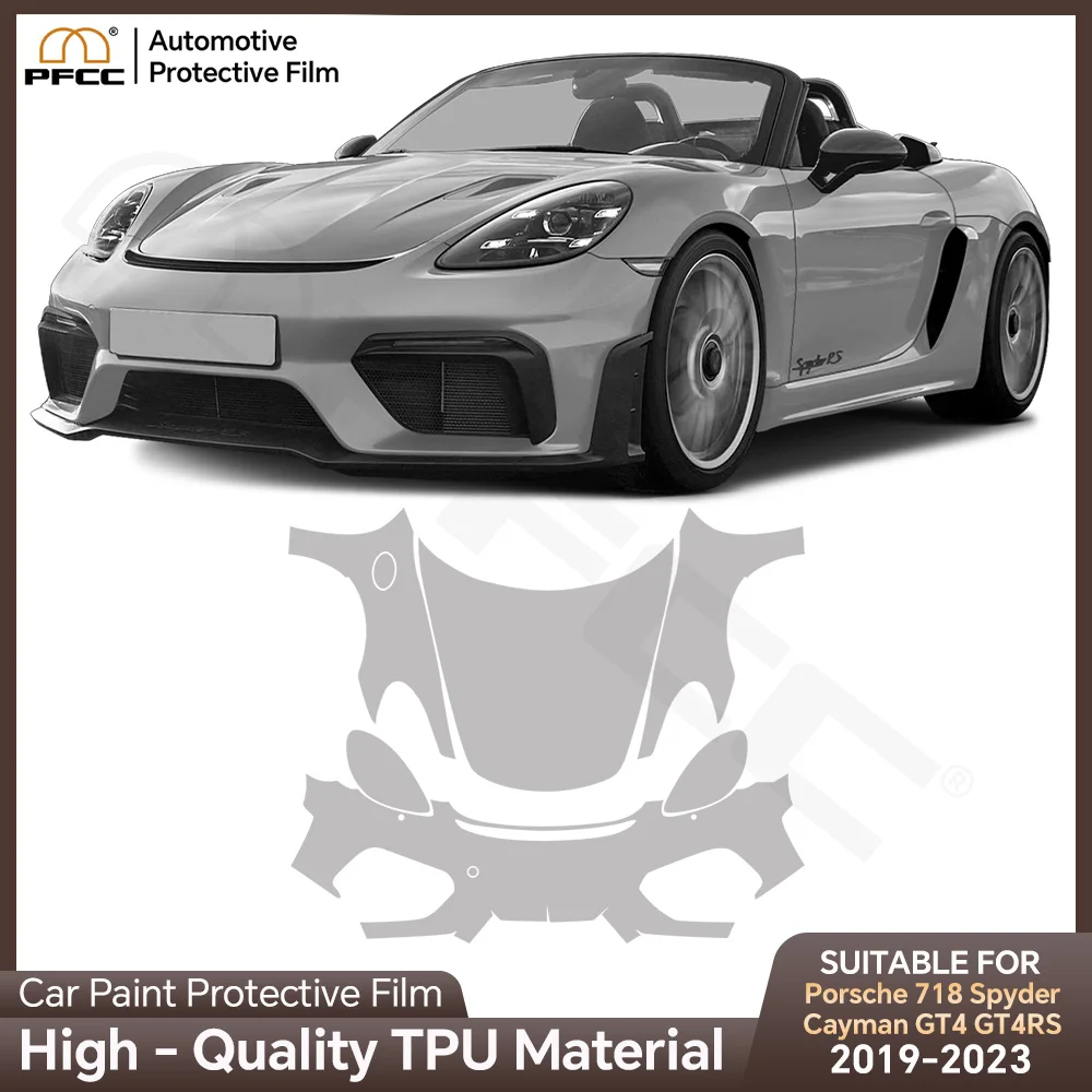 9mil For Porsche 718 Spyder Cayman GT4 GT4RS 2019-2023 Paint Protection Film Pre-cut Clear PPF Car Body Anti-scratch Resistant
9mil For Porsche 718 Spyder Cayman GT4 GT4RS 2019-2023 Paint Protection Film Pre-cut Clear PPF Car Body Anti-scratch Resistant