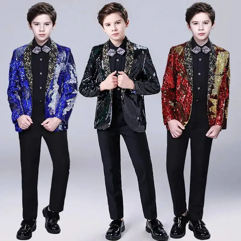 Set, Suit Children's Boys' Mini Host Dress, Handsome British Style Piano Performance, Runway Show Costume
Set, Suit Children's Boys' Mini Host Dress, Handsome British Style Piano Performance, Runway Show Costume