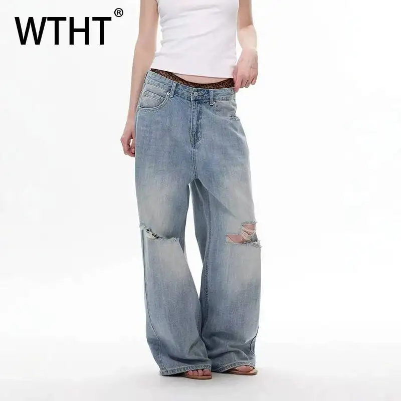 WTHT Fashion Men's Hole Wash Do Old Design Denim Pants Vintage 2026 Summer High-waisted Wide Leg Casual Jeans Male 2A3188
WTHT Fashion Men's Hole Wash Do Old Design Denim Pants Vintage 2026 Summer High-waisted Wide Leg Casual Jeans Male 2A3188