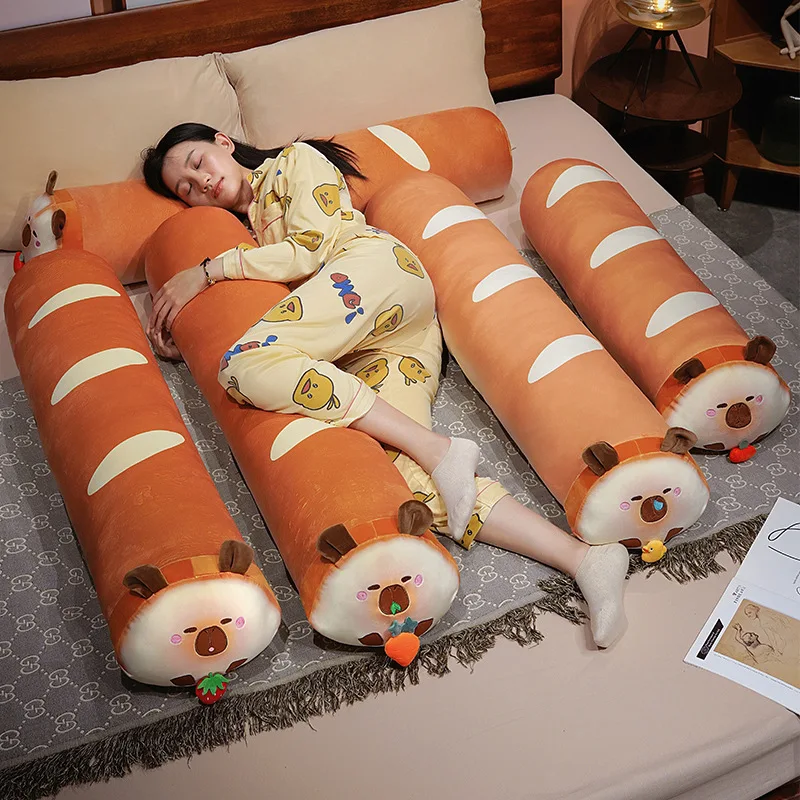 120cm capybara Baguette Round Pillow Case Long Throw Pillow Waist Soft Fabric Long Pillow cushion Cute Cervical Roll Headrest
120cm capybara Baguette Round Pillow Case Long Throw Pillow Waist Soft Fabric Long Pillow cushion Cute Cervical Roll Headrest