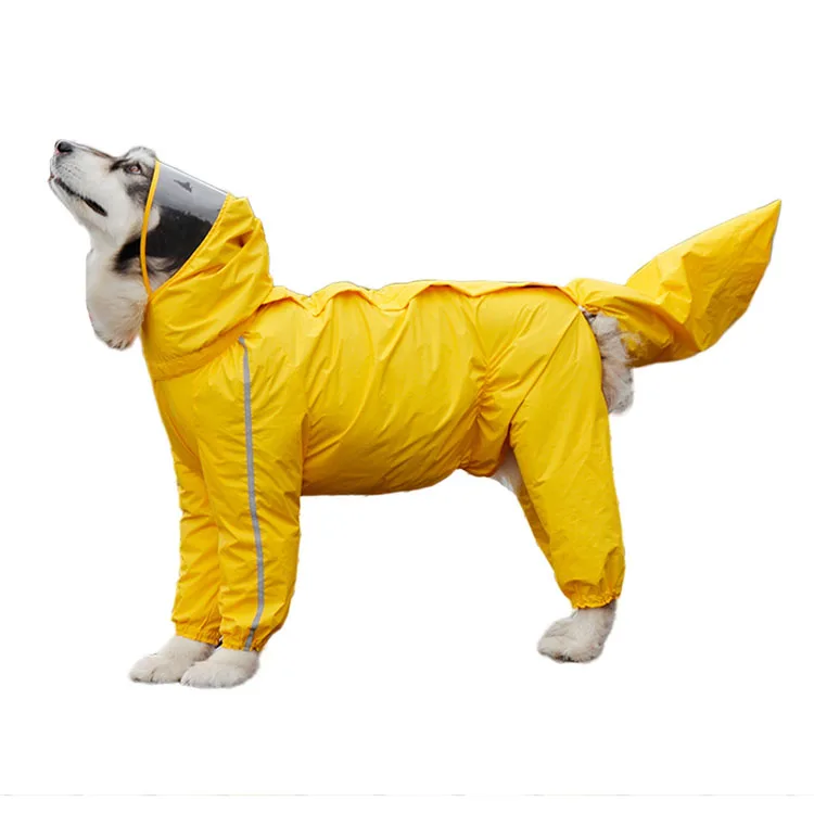 All-Inclusive Large Dog Raincoat Covered Tail Four-Legged Pet Apparel Golden Retriever Suitable Medium Size for Summer Rain
All-Inclusive Large Dog Raincoat Covered Tail Four-Legged Pet Apparel Golden Retriever Suitable Medium Size for Summer Rain
