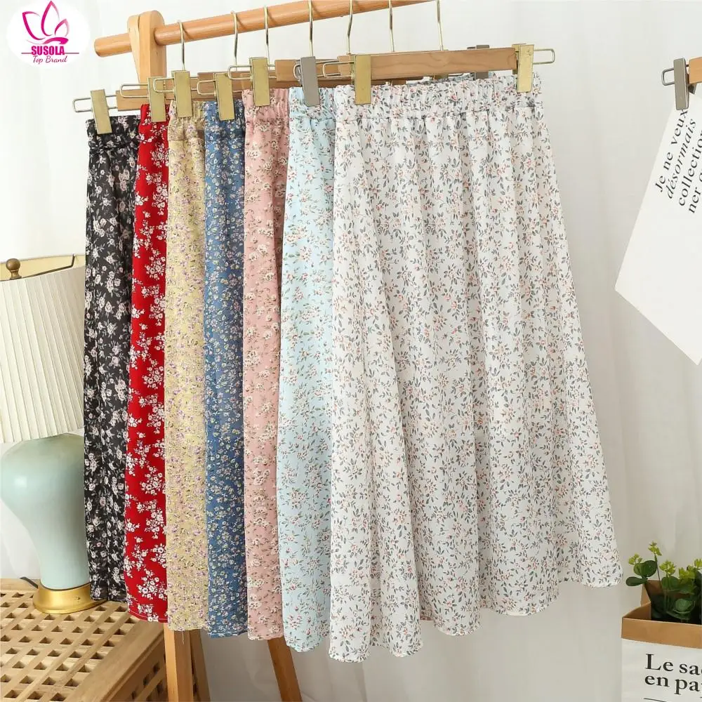 SUSOLA Women Skirt 2024 Summer New Korean Ins Fashion Temperament Gentle Vintage Floral Slim Versatile High Waist Female Skirt
SUSOLA Women Skirt 2024 Summer New Korean Ins Fashion Temperament Gentle Vintage Floral Slim Versatile High Waist Female Skirt