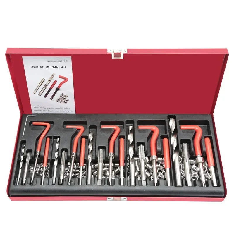 NEW Electric 131 Pieces Of Thread Repair Tool Hand With Self-tapping Screw Sleeve Spark Plug Thread Tooth Repairer Tap Drill Bi
NEW Electric 131 Pieces Of Thread Repair Tool Hand With Self-tapping Screw Sleeve Spark Plug Thread Tooth Repairer Tap Drill Bi