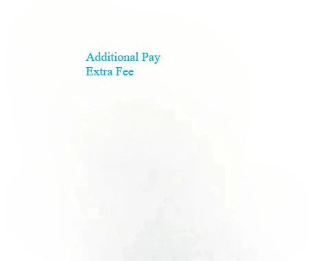 Additional Pay Extra Fee
Additional Pay Extra Fee