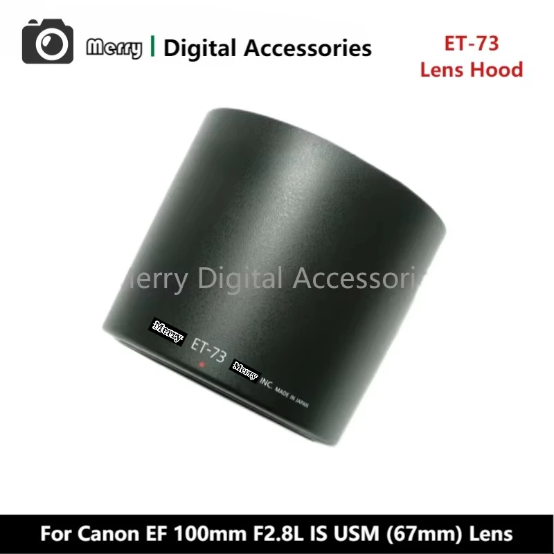 Новая оригинальная передняя бленда ET-73 для объектива камеры Canon EF 100 мм F2.8L IS USM (67 мм)
Новая оригинальная передняя бленда ET-73 для объектива камеры Canon EF 100 мм F2.8L IS USM (67 мм)