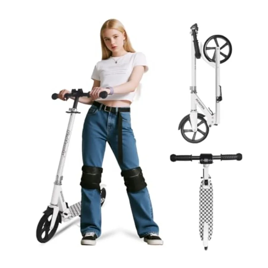 Foldable Lightweight Kick Scooter for 6+ Teens Adults - 8-Inch Wheels Adjustable Height Max Load 220LB Blue
Foldable Lightweight Kick Scooter for 6+ Teens Adults - 8-Inch Wheels Adjustable Height Max Load 220LB Blue
